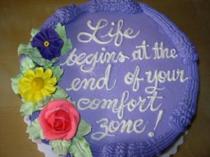 Comfort zone cake